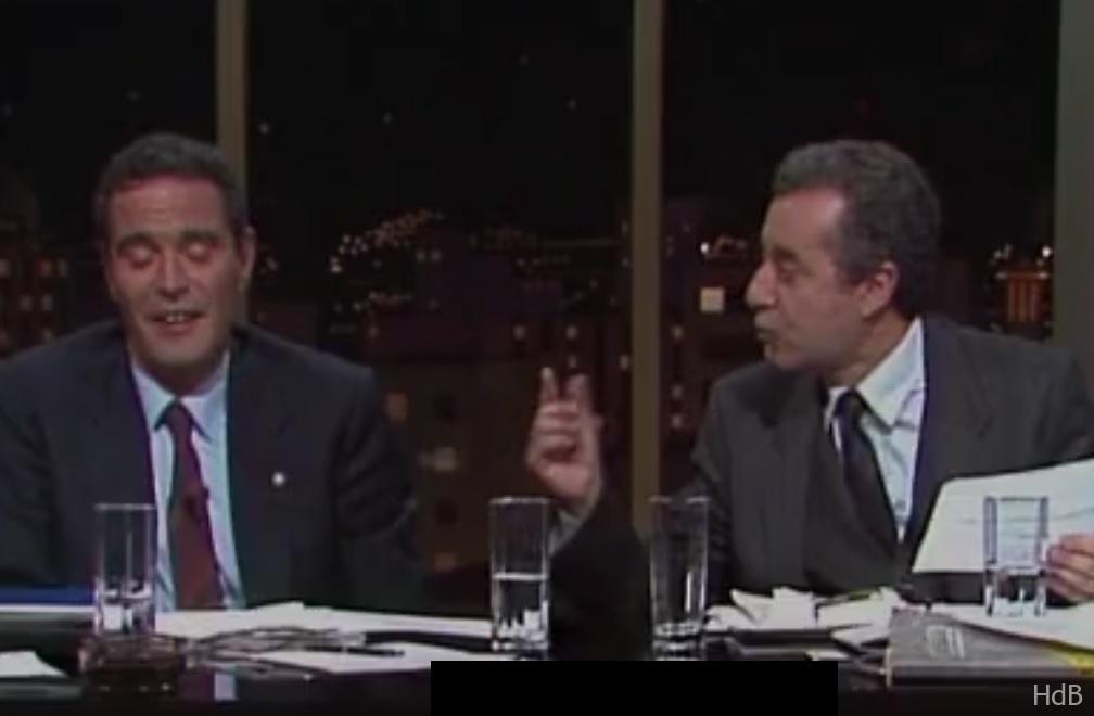 Debate en TVE entre el presidente de Canarias, Lorenzo Olarte y el Director de la Caja Insular, Juan Francisco García